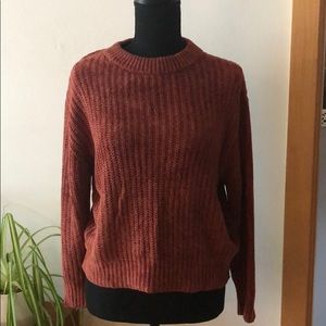 WILFRED Rust Chenille Sweater